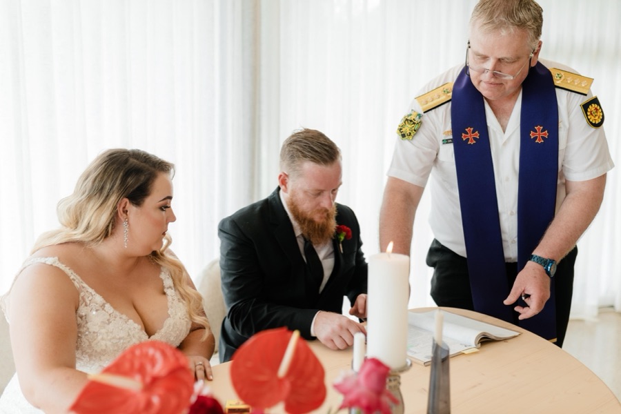 Wedding ceremony by Dr. Gerrit Rademeyer in Virginia
