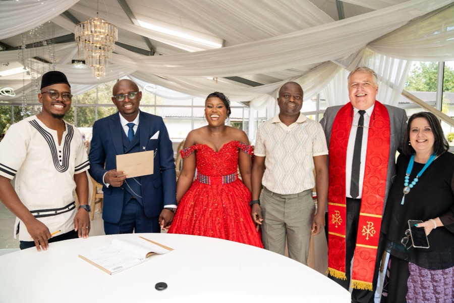 Wedding ceremony by Dr. Gerrit Rademeyer in Virginia