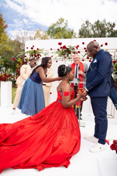 Wedding ceremony by Dr. Gerrit Rademeyer in Virginia